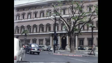 Building in Rome 1957 Video stock 47972540