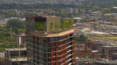 Building Rooftop Stock Footage 31897476