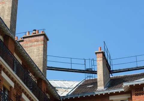 Building rooftops Stock Photos