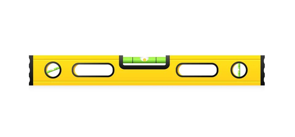 Building ruler with level template Stock Illustration