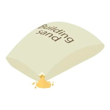 Building sand icon, isometric 3d style Ilustración de archivo