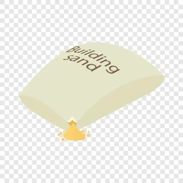 Building sand icon, isometric 3d style Ilustración de archivo