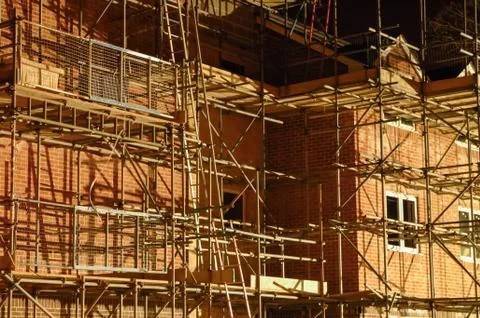 Building scaffold Stock Photos