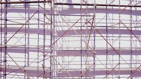 Building Scaffolding Stock Footage 76945905