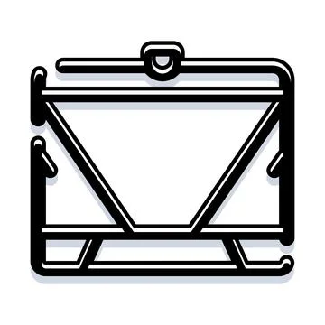 Building scaffolding frame structure for construction site Ilustración de archivo