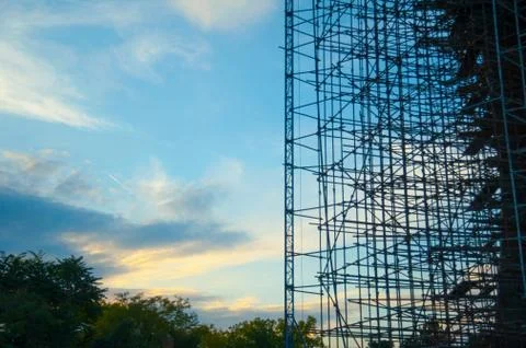 Building scaffolding Stock Photos