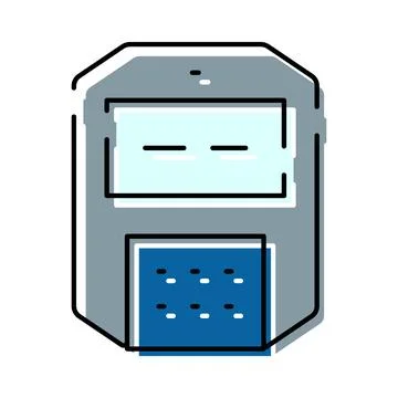 Building secure access intercom keypad system illustration 스톡 일러스트
