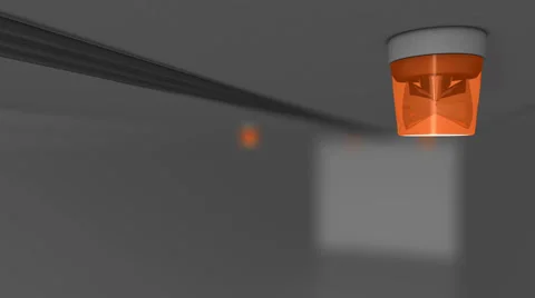 Building security system activated. Stock Footage 30484498