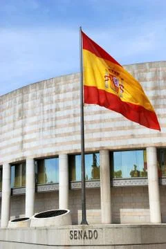 Building of the Senate in Spain Stock Photos