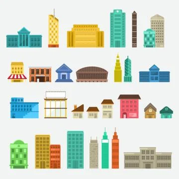 Building Set Illustrazione stock