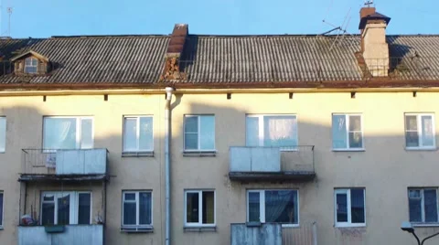 Building shadow moving during sunset time lapse movie Stock Footage 8834591