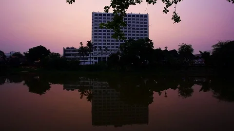 Building shot from chiangmai Stock Footage 94018063