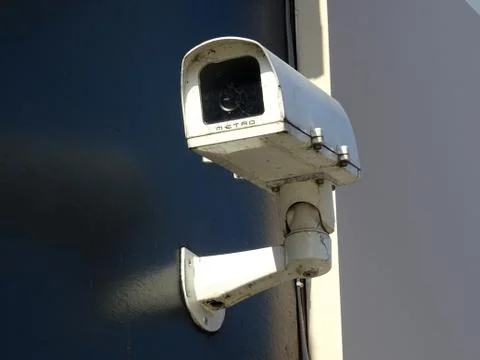 Building Side CCTV Camera Stock Photos