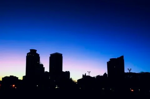 Building silhouette Foto stock