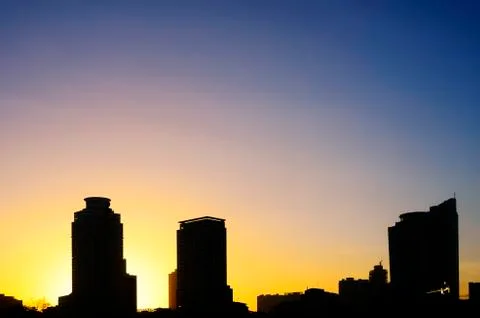 Building silhouette Foto stock