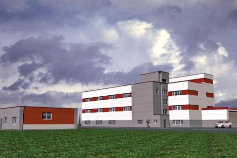 Building Simple Geometry Stock Illustration