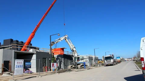 Building site and crane Video stock 36117971