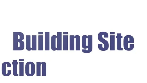 Building Site Animated Word Cloud On White Background Stock Footage 107220322
