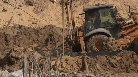 Building site dig 3 Stockbeeldmateriaal 32328272