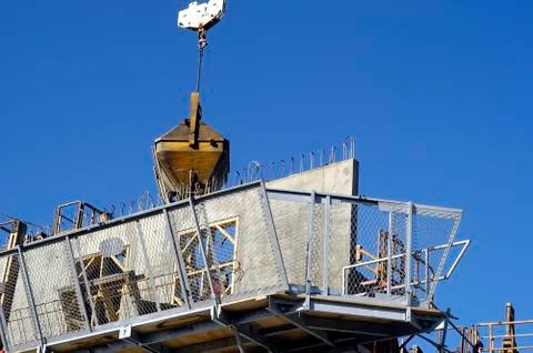 Building site downtown Stock Photos