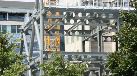 Building site structure Stock Footage 40609884