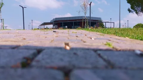 A building that is sitting. Stock Footage 284651289