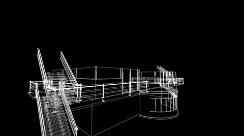 Building sketch construction Video stock 4237755