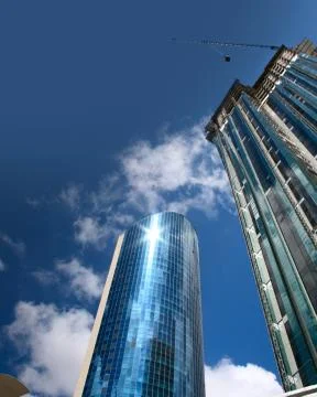 Building skyscraper construction Stock Photos