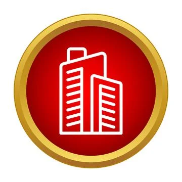 Building skyscraper outline icon representing urban architecture イラスト素材