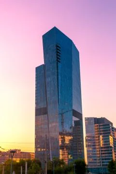 Building skyscraper Stock Photos