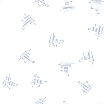 Building skyscraper skeleton glyph seamless pattern イラスト素材