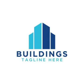 Building skyscrapers perspective vector template Stock Illustration