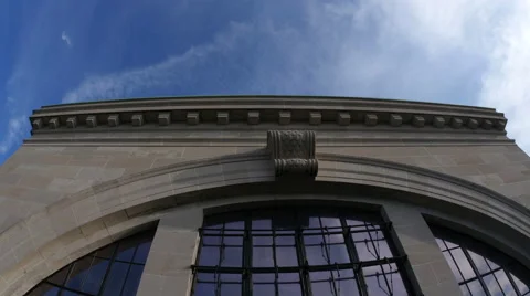 Building Sliding Shot Stock Footage 64414573
