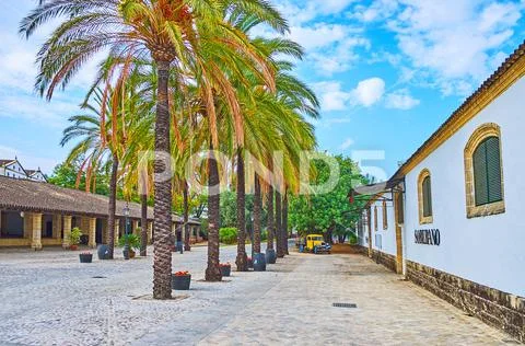 The building of Soberano Brandy winery of Bodegas Tio Pepe, Jere Stock Photos