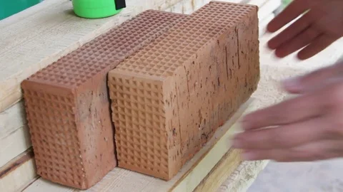 Building. Solid brick building Video stock 77198125