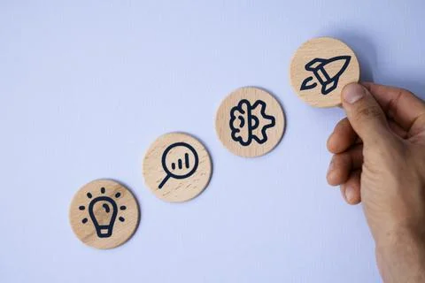 Building a Solid Foundation: Corporate Strategy for Innovative Growth Stock Photos