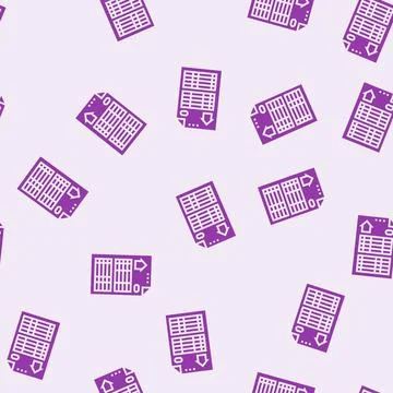 Building specifications architectural drafter glyph seamless pattern Stock Illustration