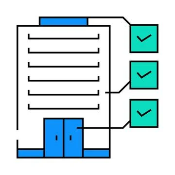 Building specifications architectural drafter icon color illustration Ilustración de archivo