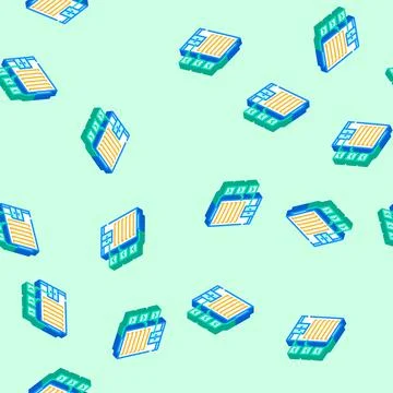Building specifications architectural drafter isometric icon seamless pattern Ilustración de archivo