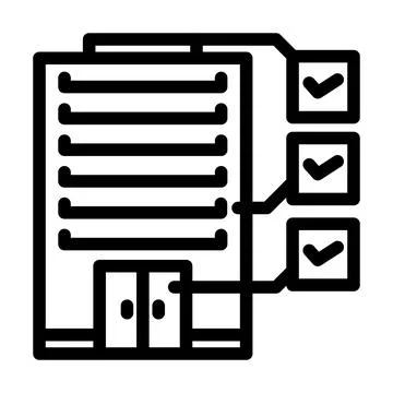 Building specifications architectural drafter line icon vector illustration Stock Illustration