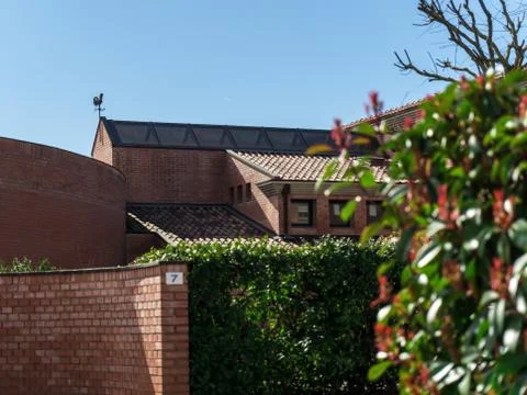 Building in spring time Stock Photos