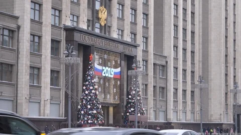 Building of The State Duma Stock Footage 101337418