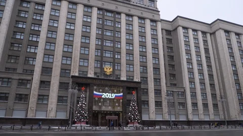Building of The State Duma Stock Footage 101337456