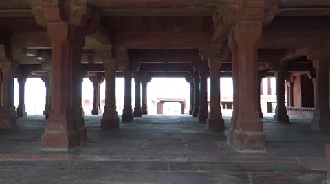Building on Stone Pillers Stock Footage 35736227