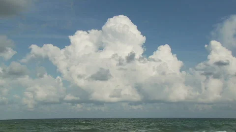 Building storm clouds over the sea. Stock Footage 360442
