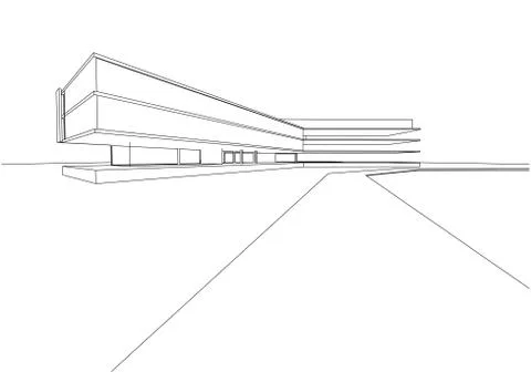Building structure abstract,  3d illustration, vector 스톡 일러스트