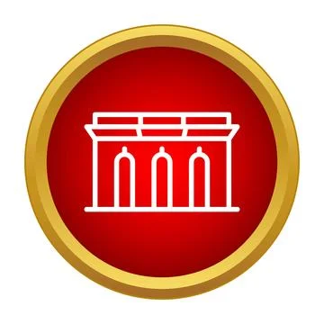 Building structure icon representing classical architecture Stock-Illustration