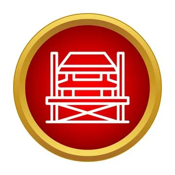 Building structure icon representing construction or renovation Stock Illustration