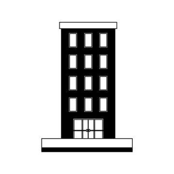 Building structure isolated icon Ilustración de archivo
