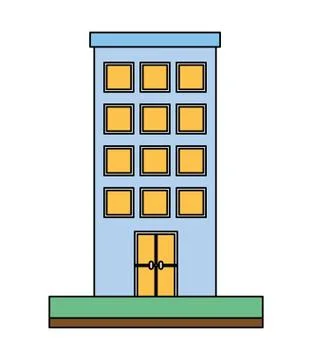 Building structure isolated icon Ilustración de archivo